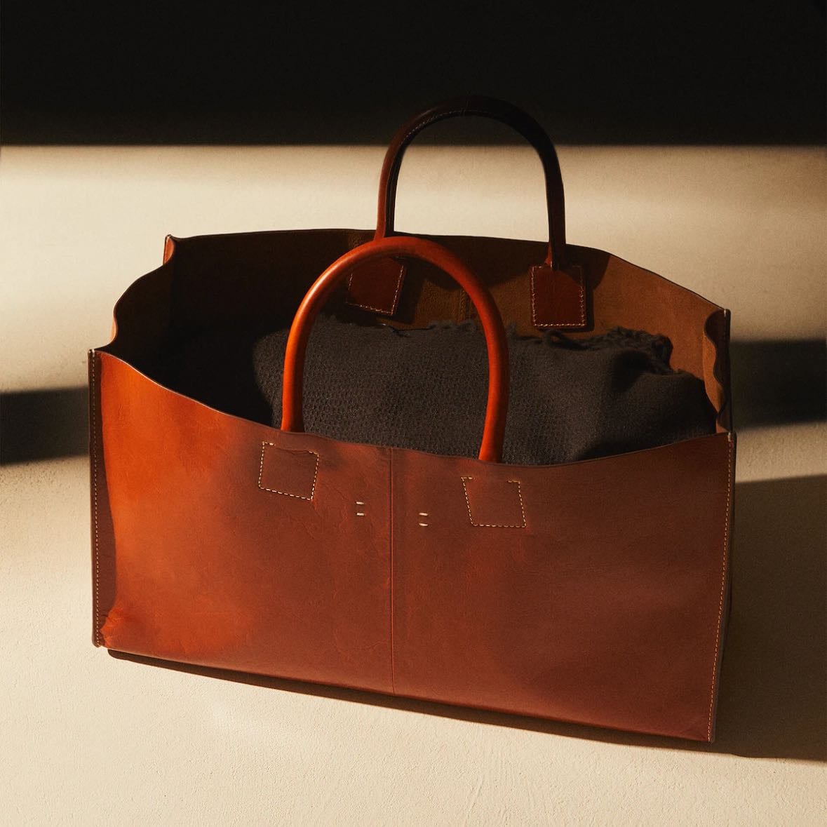 BOLSO SHOPPER PIEL