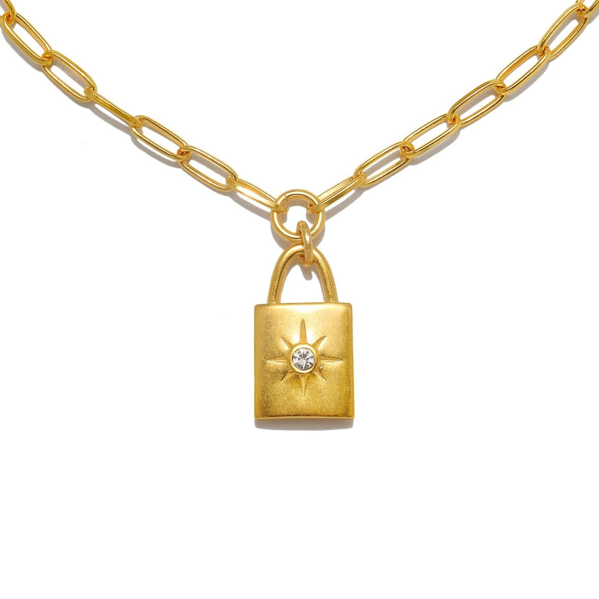 HUDSON PADLOCK NECKLACE