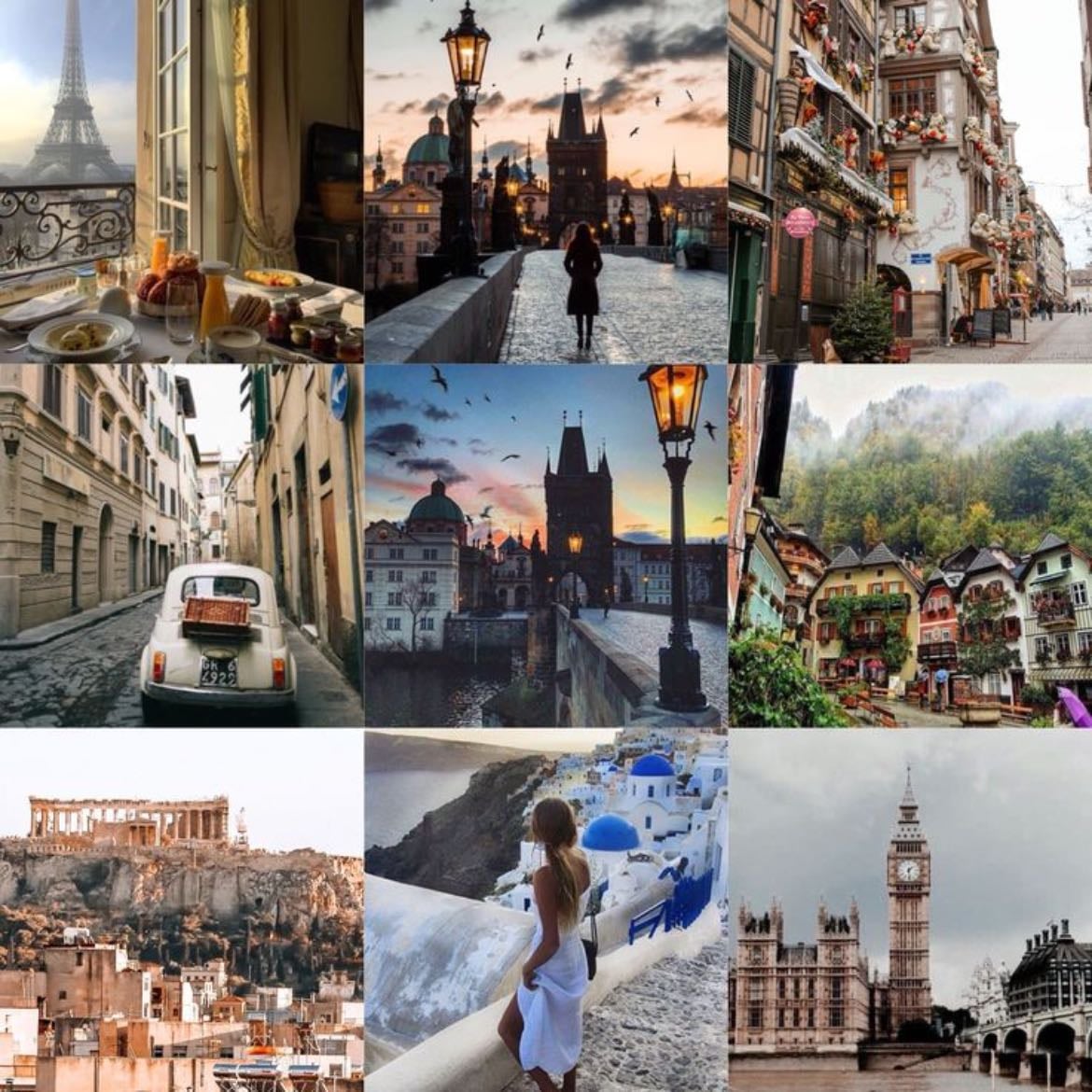 Go on a trip through Europe