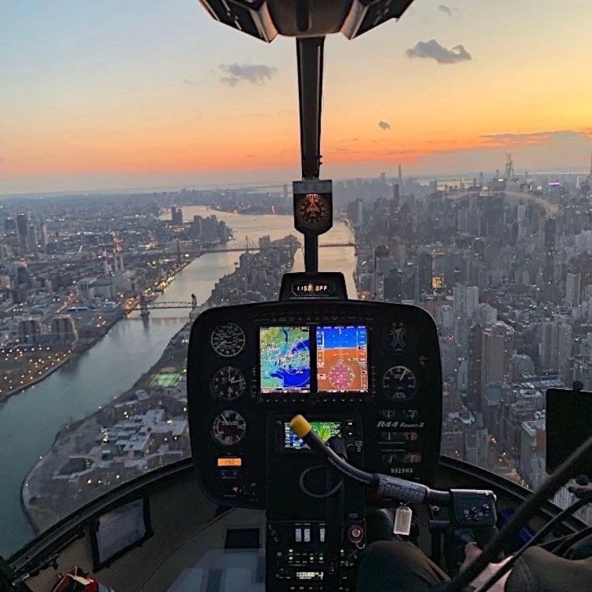 Helicopter ride around the New York city