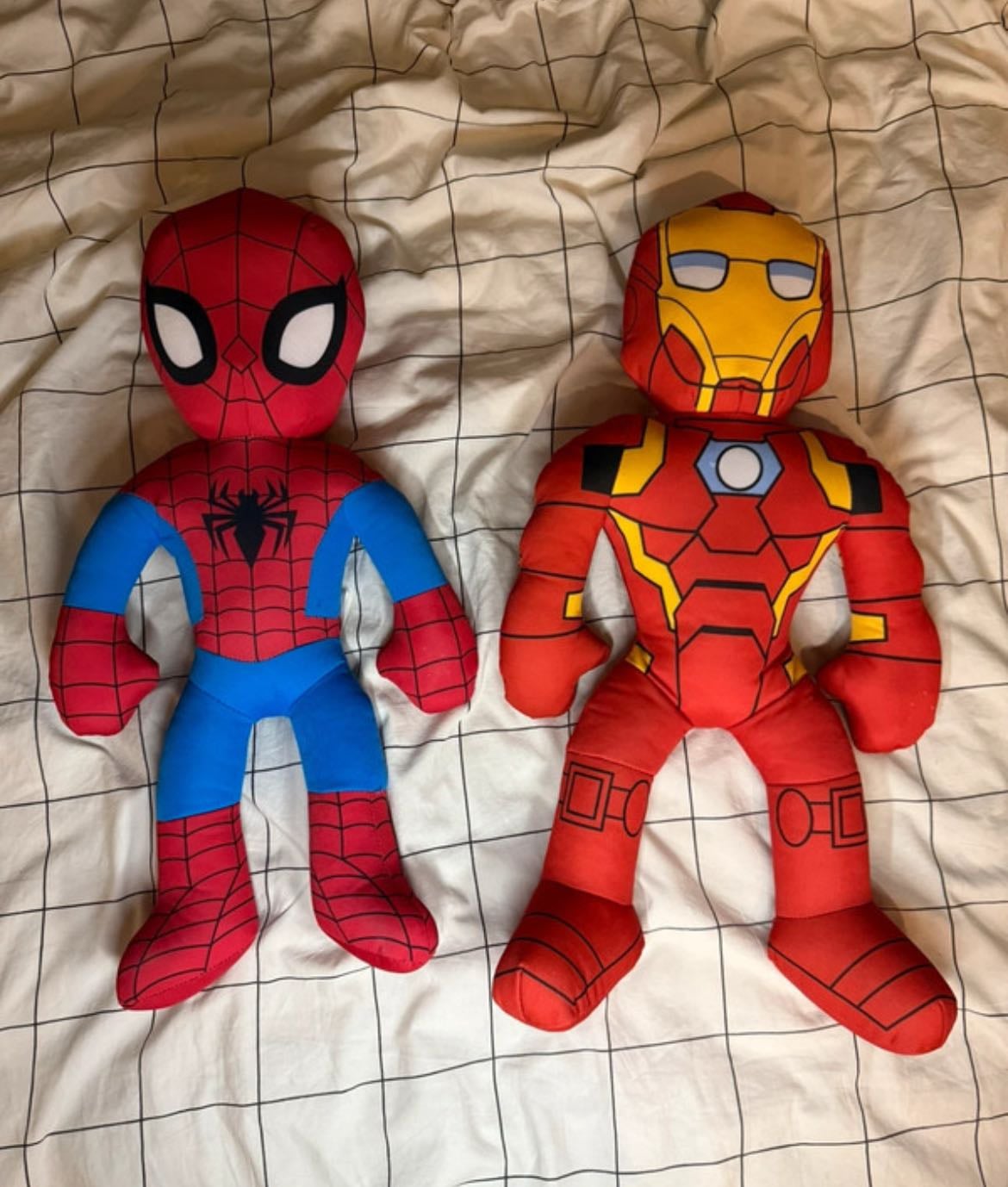 spider man and iron man plush