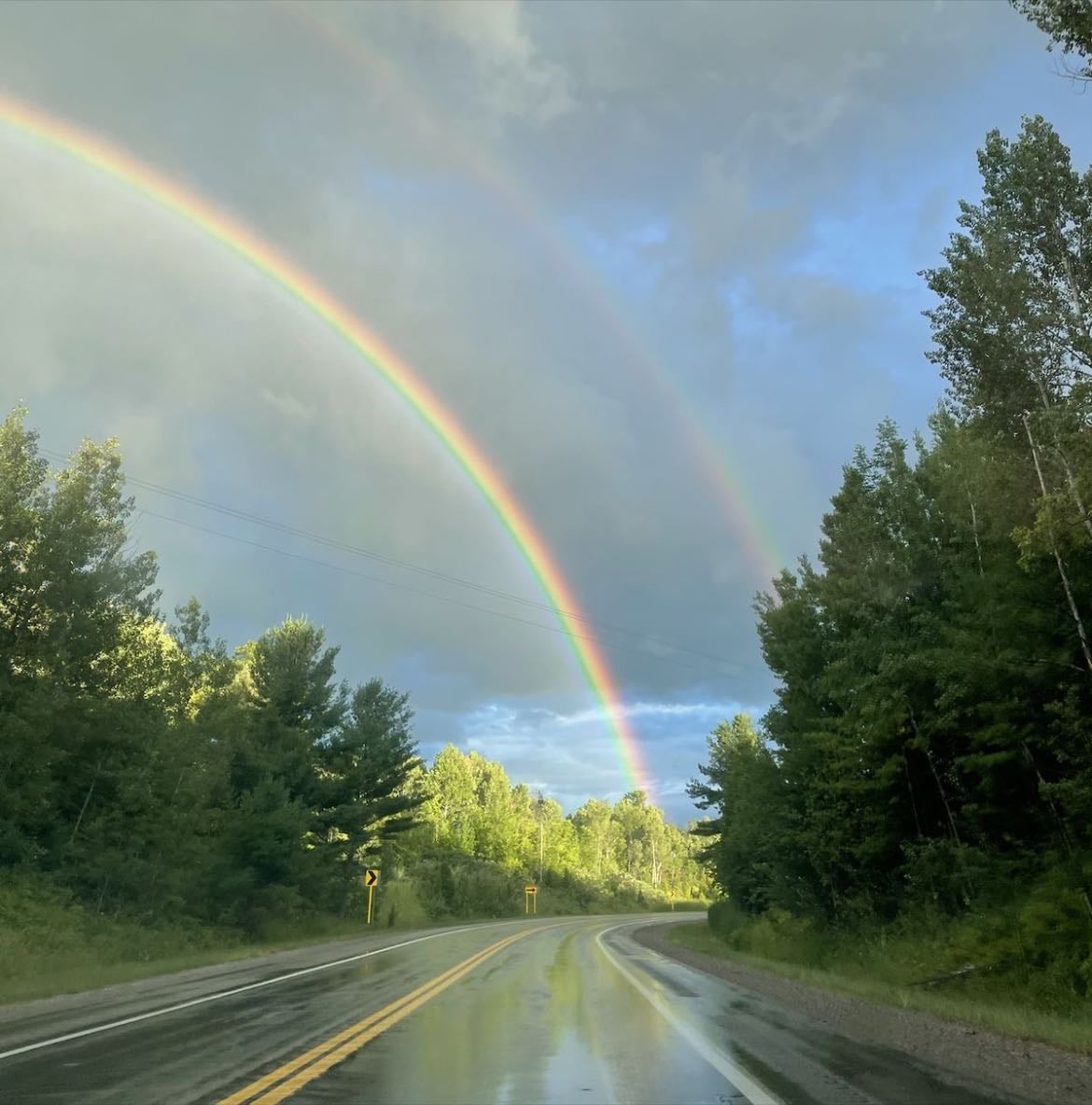 seeing double rainbow