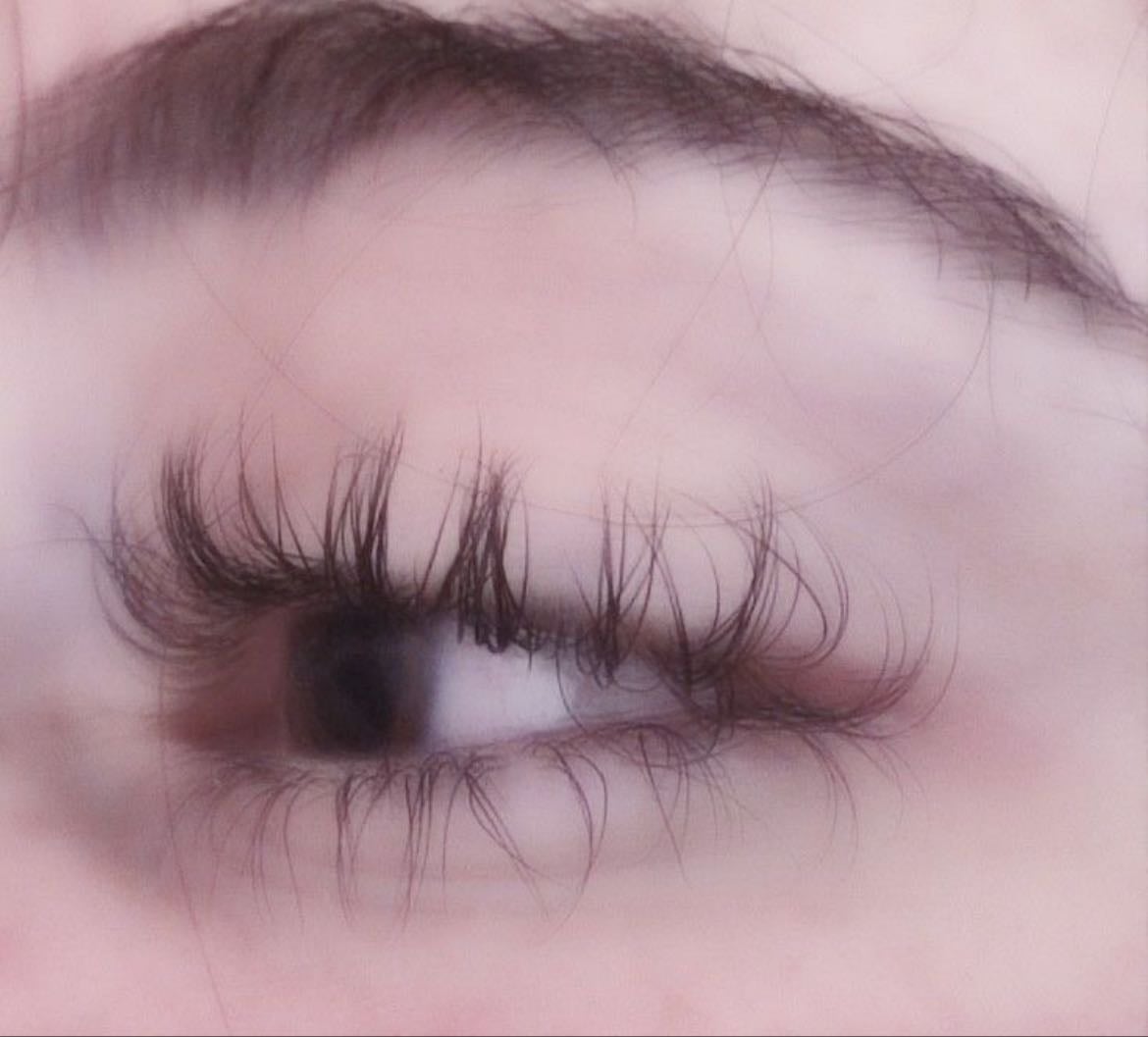 eyelash falling out - you have to blow it from your finger