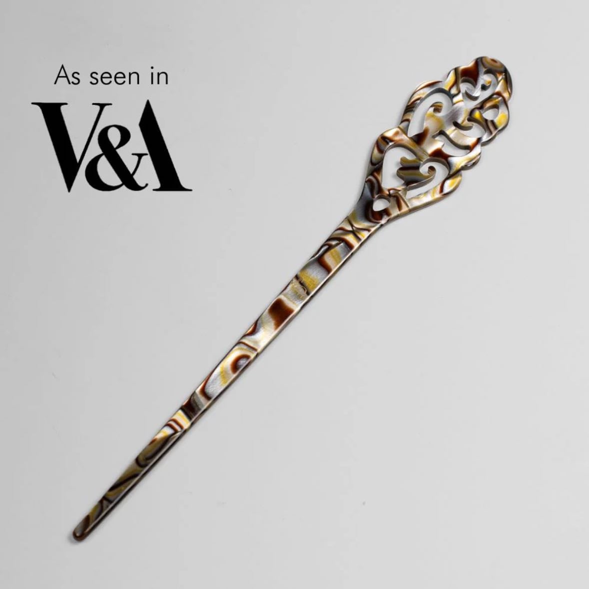 Onyx Filigree Hair Pin - TEGEN