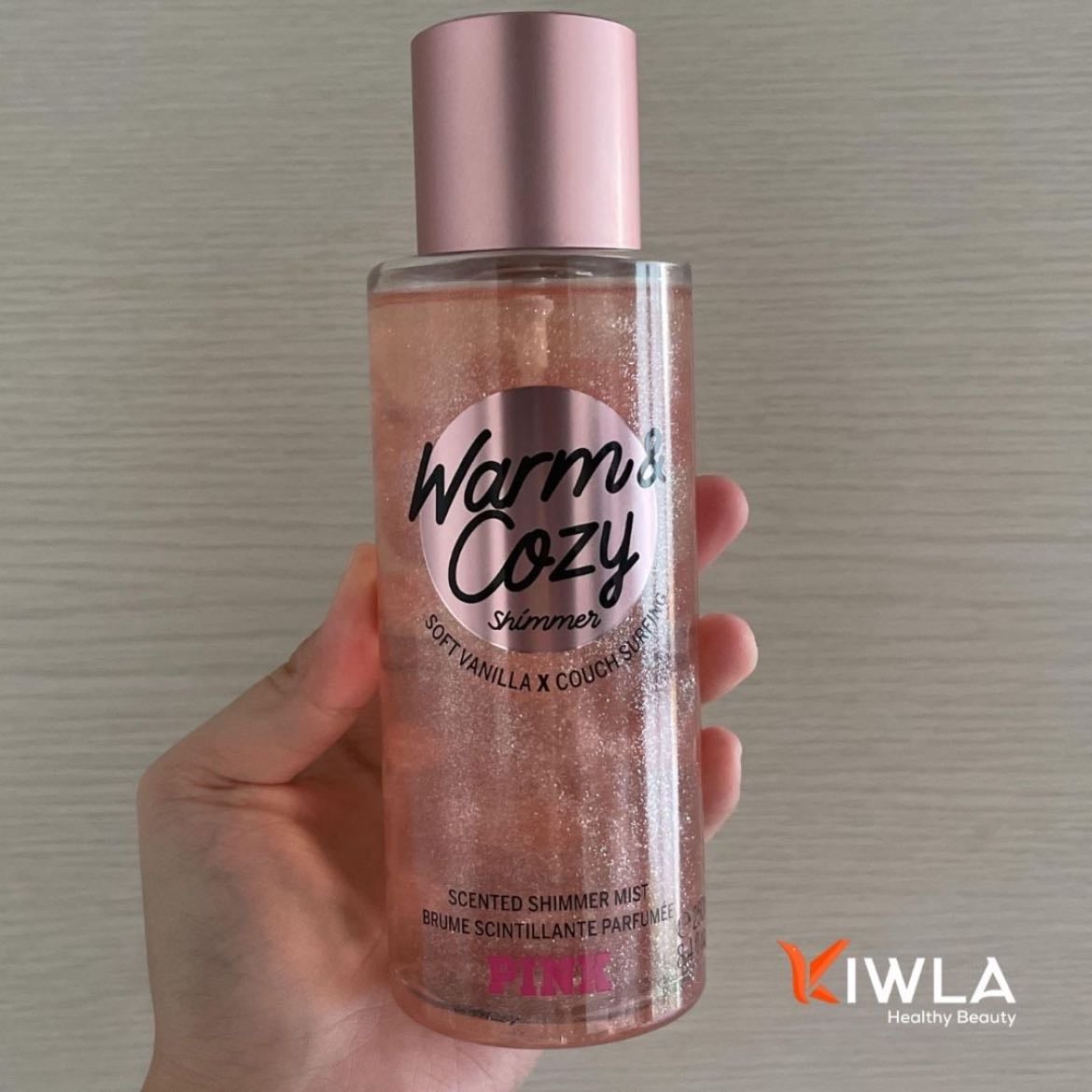 Warm and cozy shimmer pink
