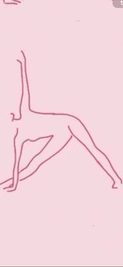 Triangle pose - 20 sec