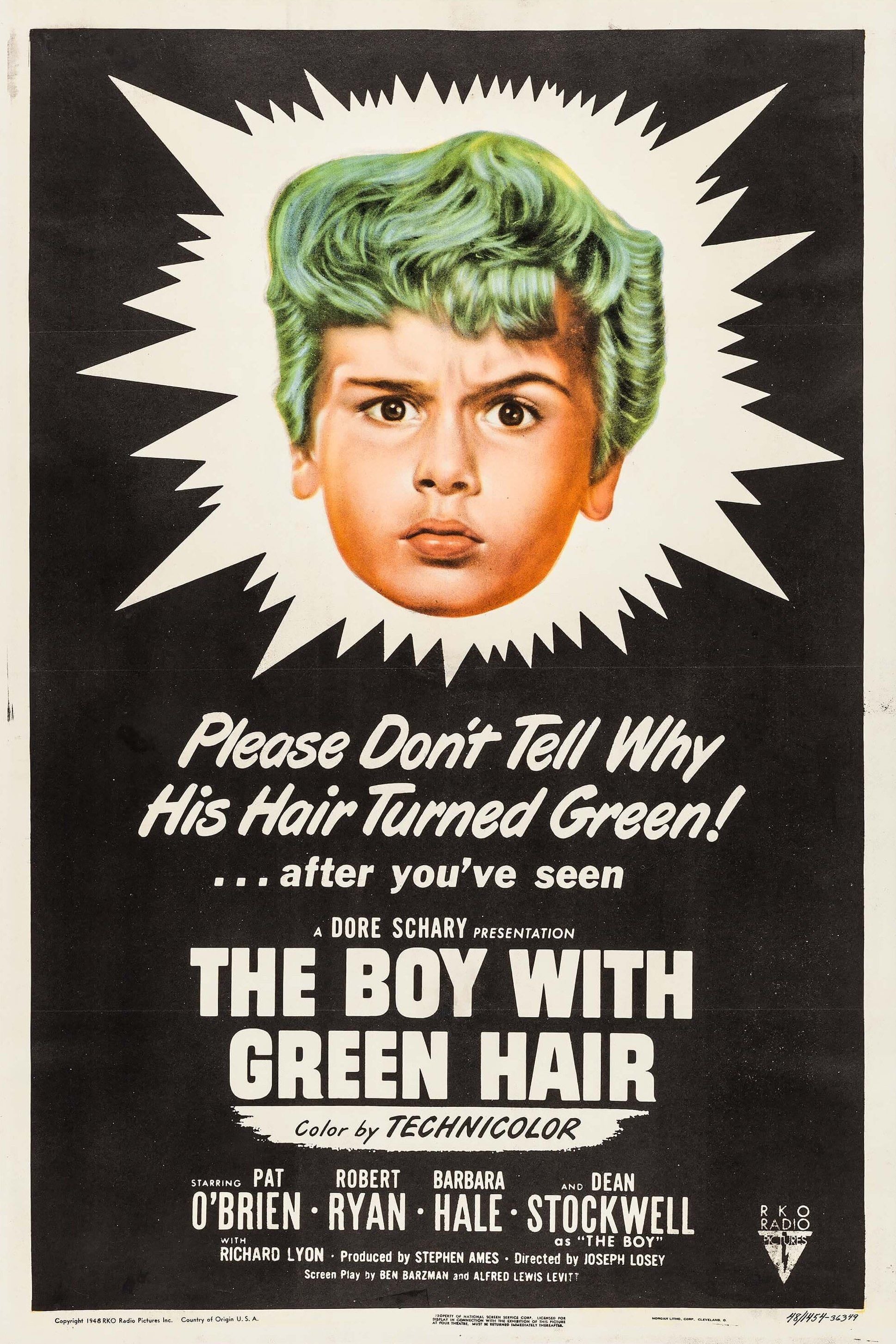 El muchacho de los cabellos verdes - Joseph Losey · 1948
