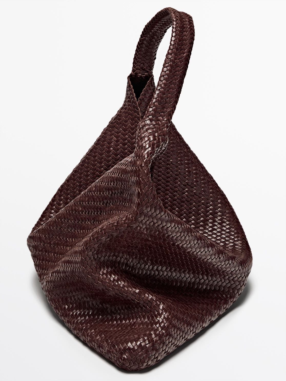 massimo dutti - shopper trenzado