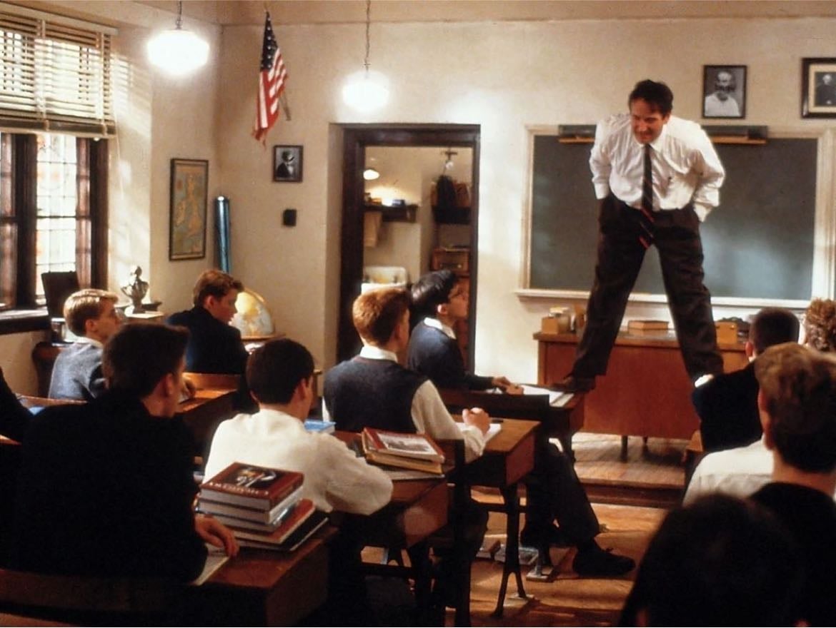 dead poets society - average experiences with <3 teacher