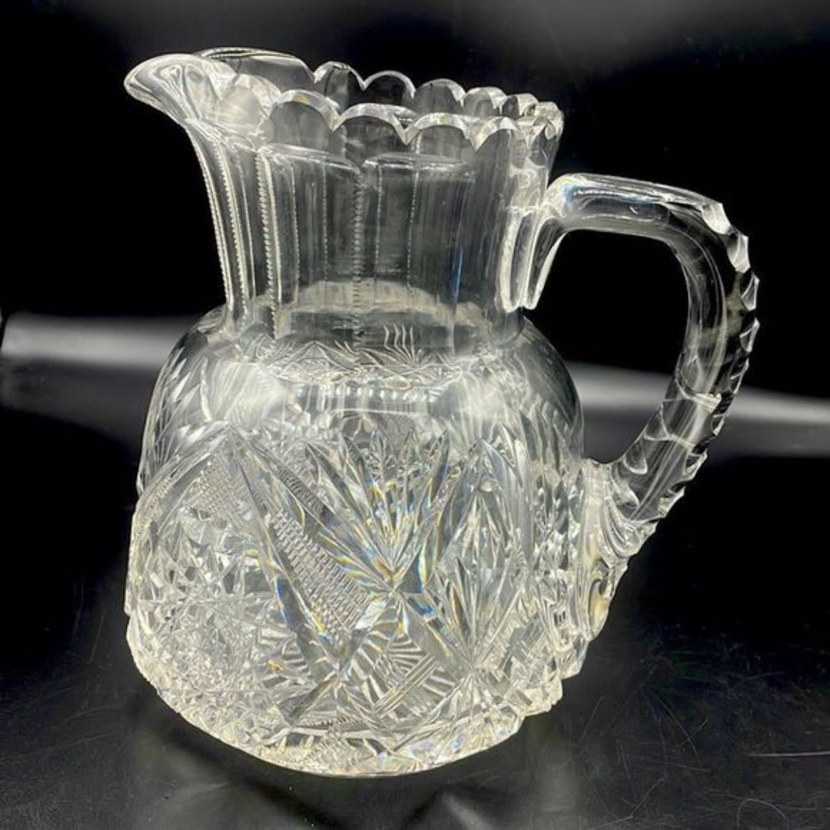 cut glass pitcher