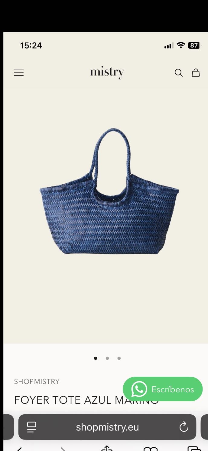 Bolso foyer tote azul marino - Mistry