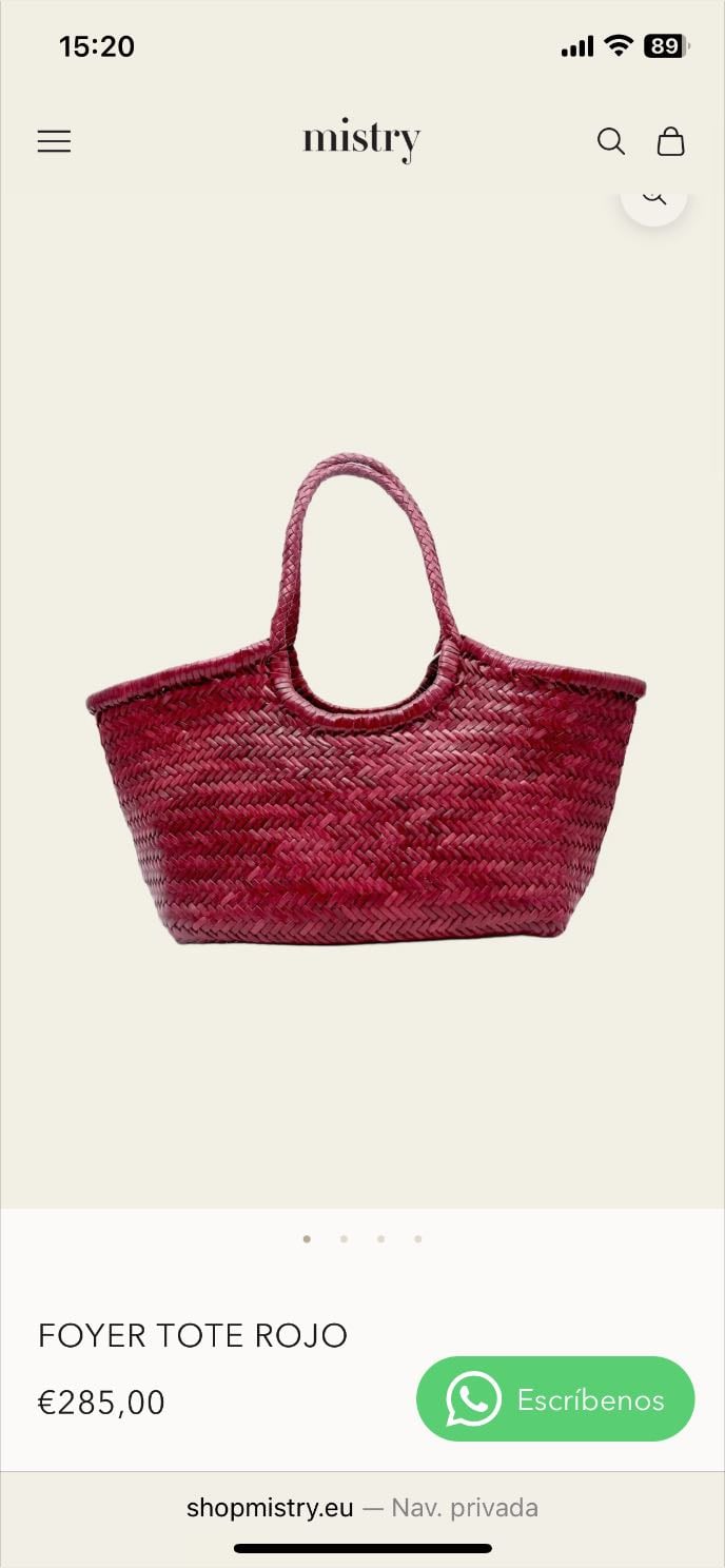 Bolso foyer tote rojo - Mistry