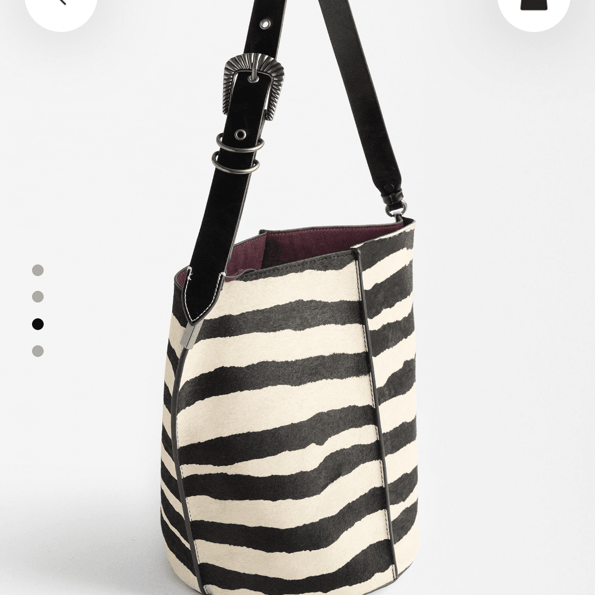 Bolso de hombro de piel - Parfois