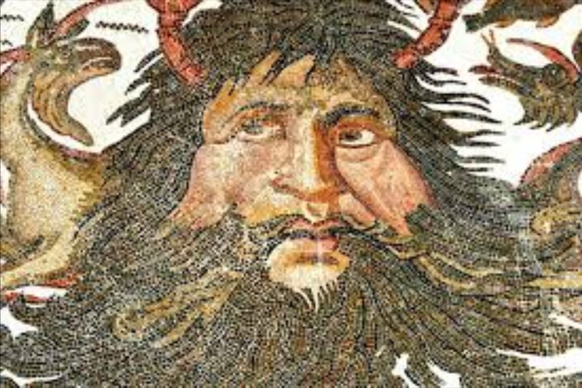 Pontus - The Greek primordial gods of the sea and father of sea creatures
Roman form: Pontus