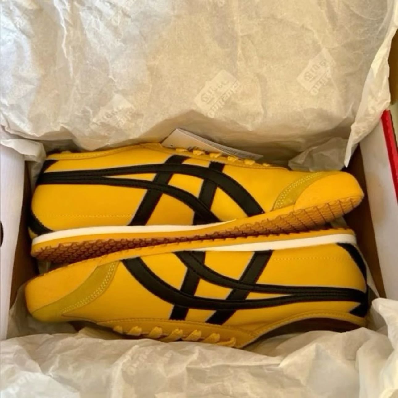 onitsuka tigers - black/yellow mexico 66