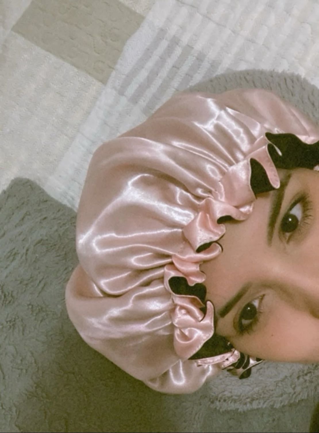 4.bonnet en satin