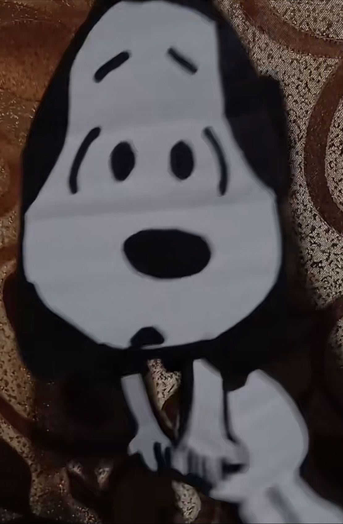 Snoppy que mueves su cuerpo de papel