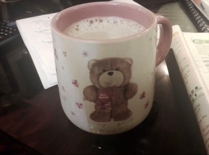 Bring a cup of tea or hot chocolate when you’re outside