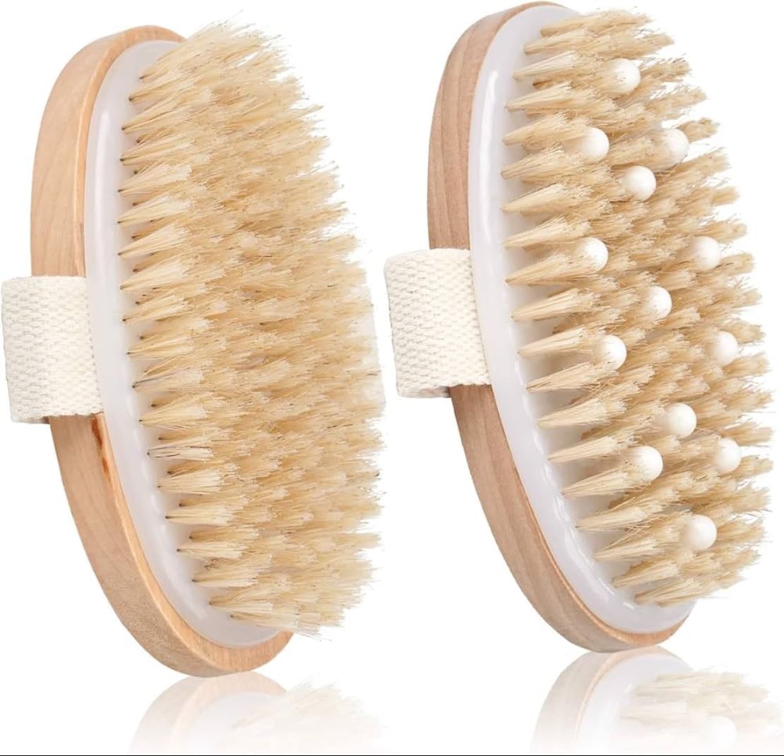 Dry brush - I LOVE LOVE LOVE!! Exfoliates really well, much better than the regular scrubs and my skin feels super nice after ^-^