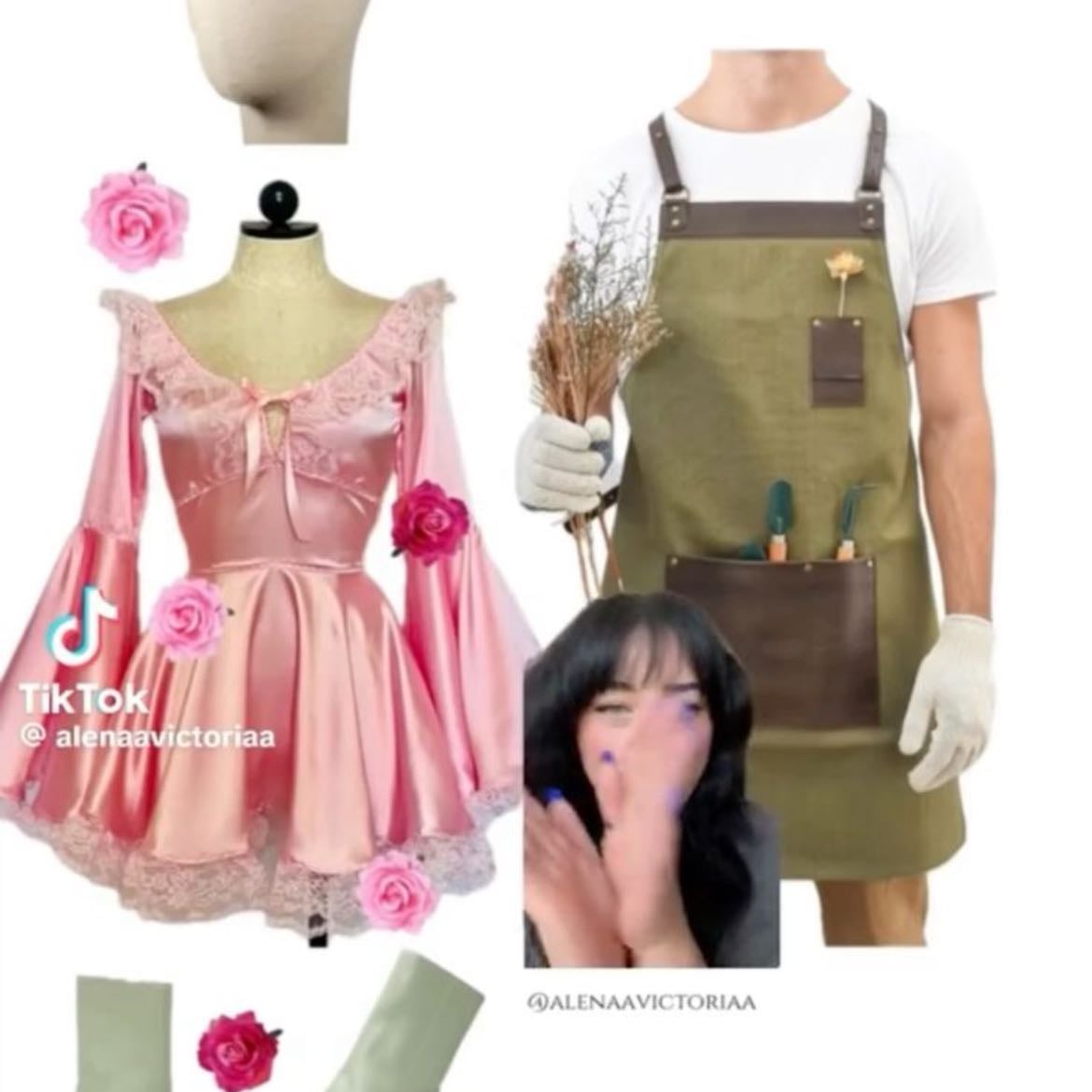 Gardener & rose