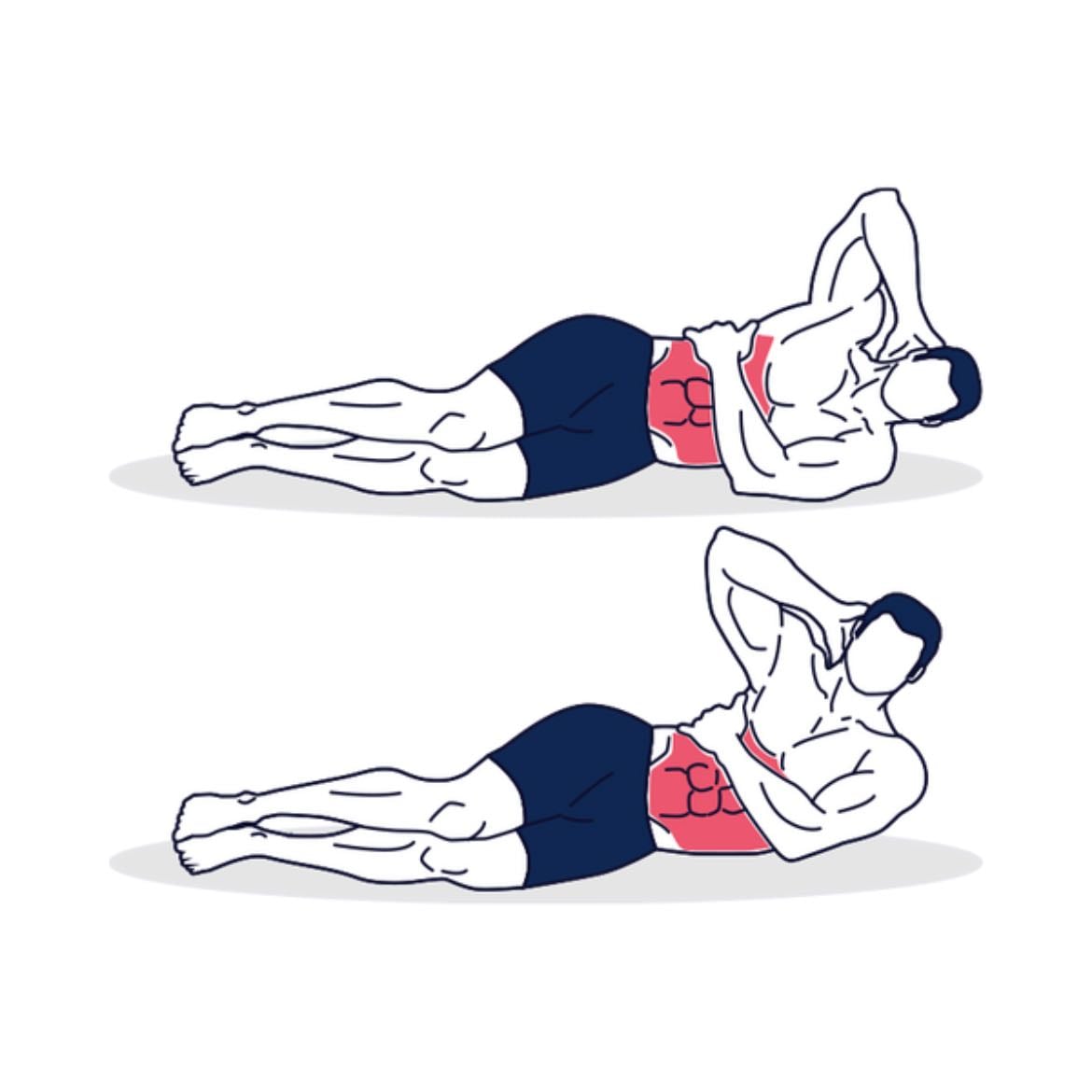 Abdominales laterales