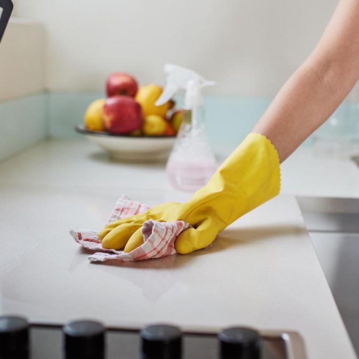 Limpiar mesada cocina