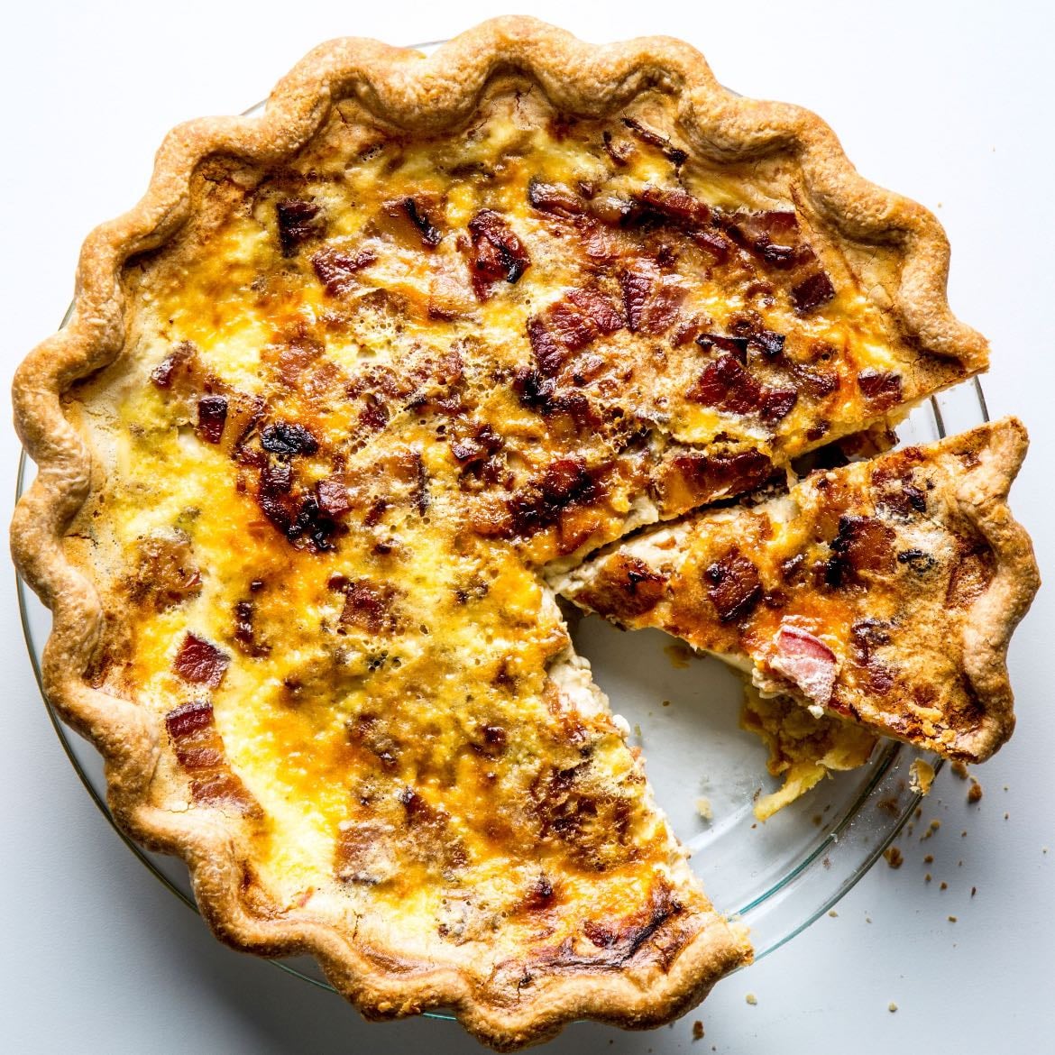 Tarta quiche lorrain - Como jamón y queso pero mejor