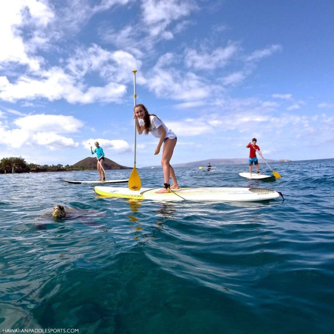 paddle boarding