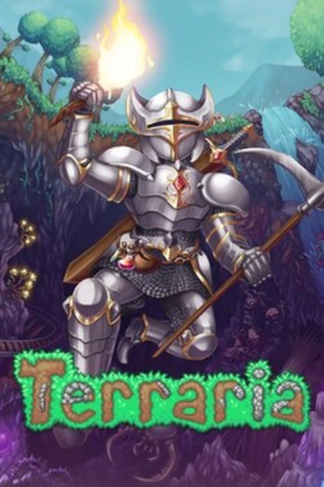Terraria - Android · Google Stadia · iOS · Linux · Mac · Nintendo 3DS · Nintendo Switch · PC (Microsoft Windows) · PlayStation 3 · PlayStation 4 · PlayStation Vita · Wii U · Windows Phone · Xbox 360 · Xbox One