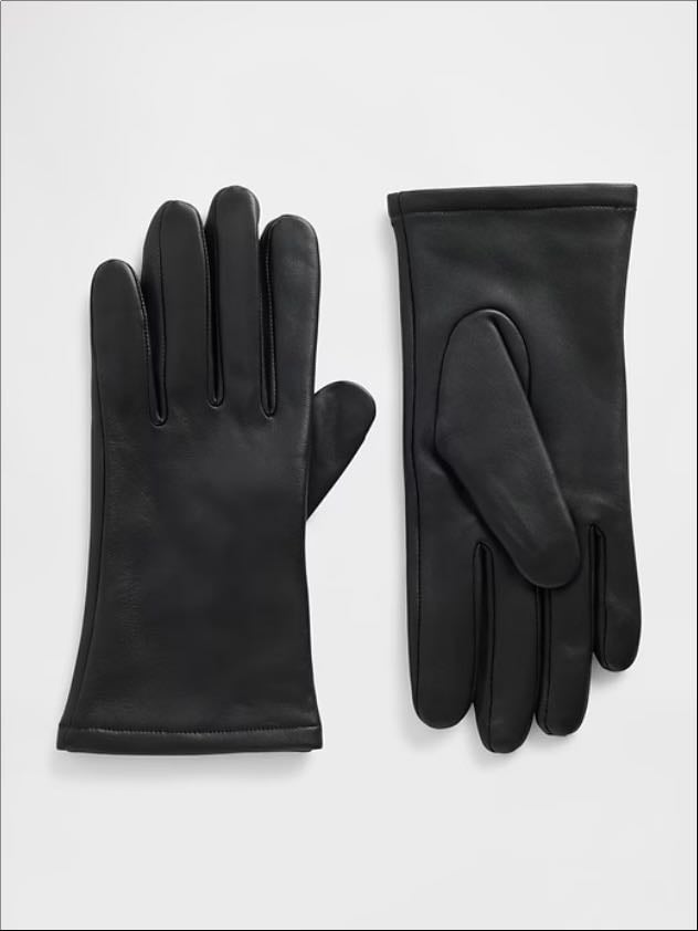 leather gloves - s/m - gap