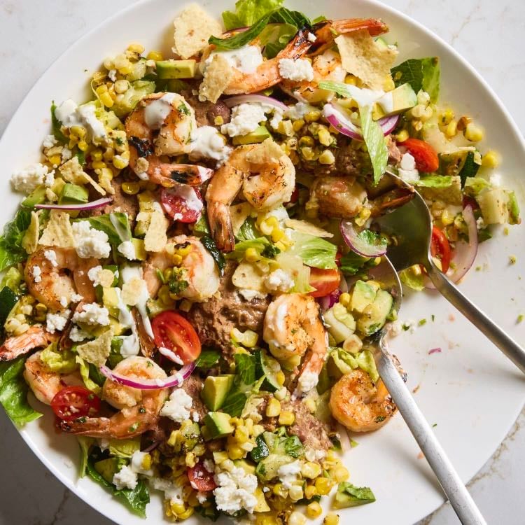 shrimp taco salad