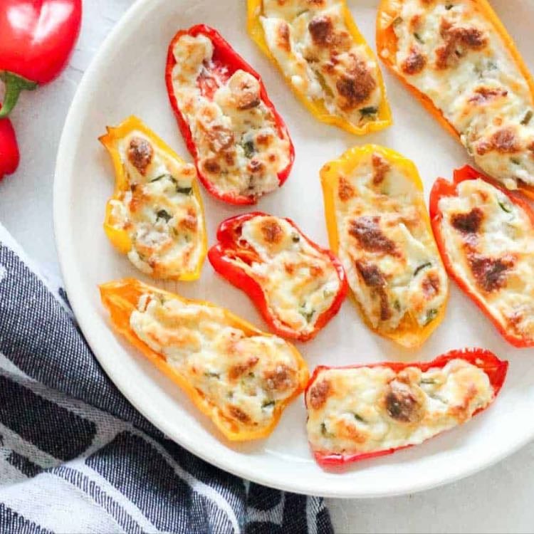 bell peppers + cream cheese