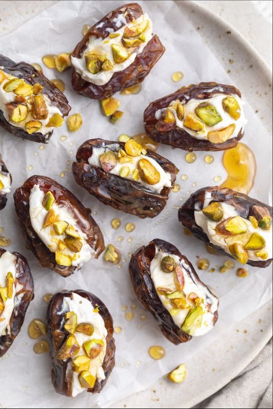 medjool dates + cream cheese
