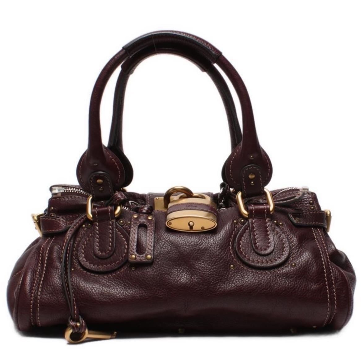 Chloรฉ Bag in Oxblood Red - Chloรฉ Paddington - Gothic Nostalgia โข Hardware and Emotional Weight