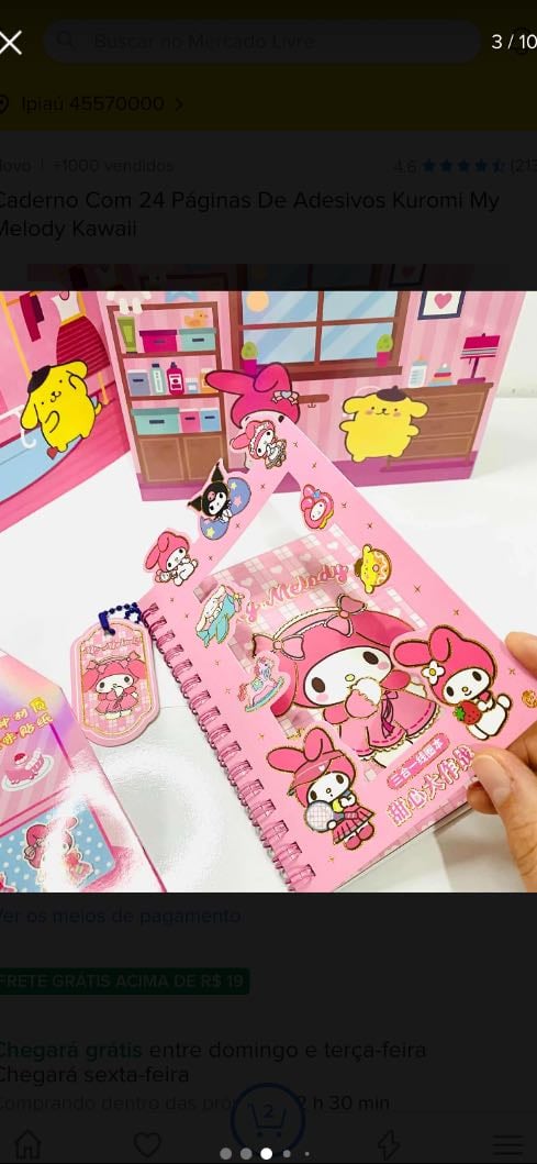 Caderno My Melody - 25,13