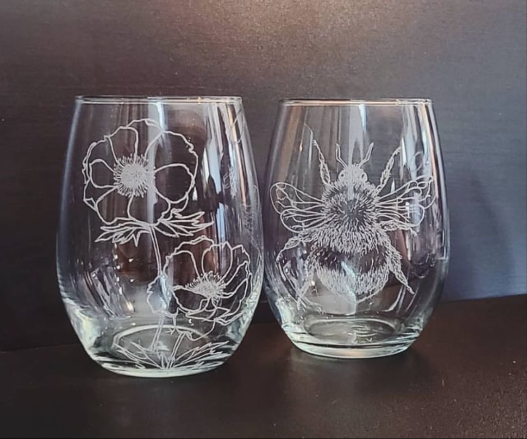 try glass engraving