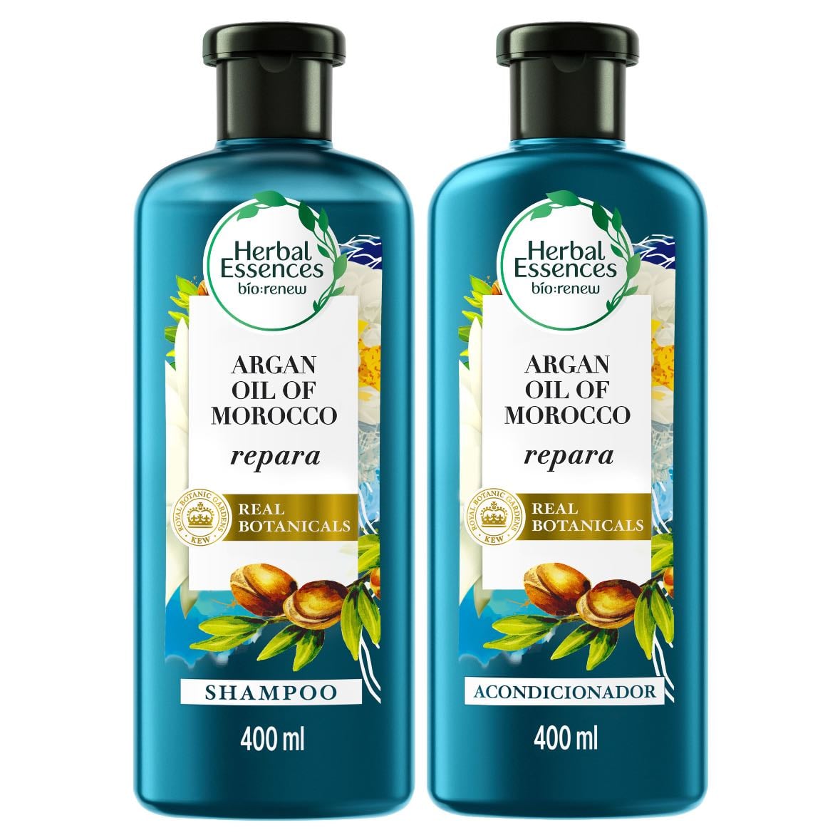 Shampoo y acondicionador - sin sal, sin parabenos. Herbal Essences