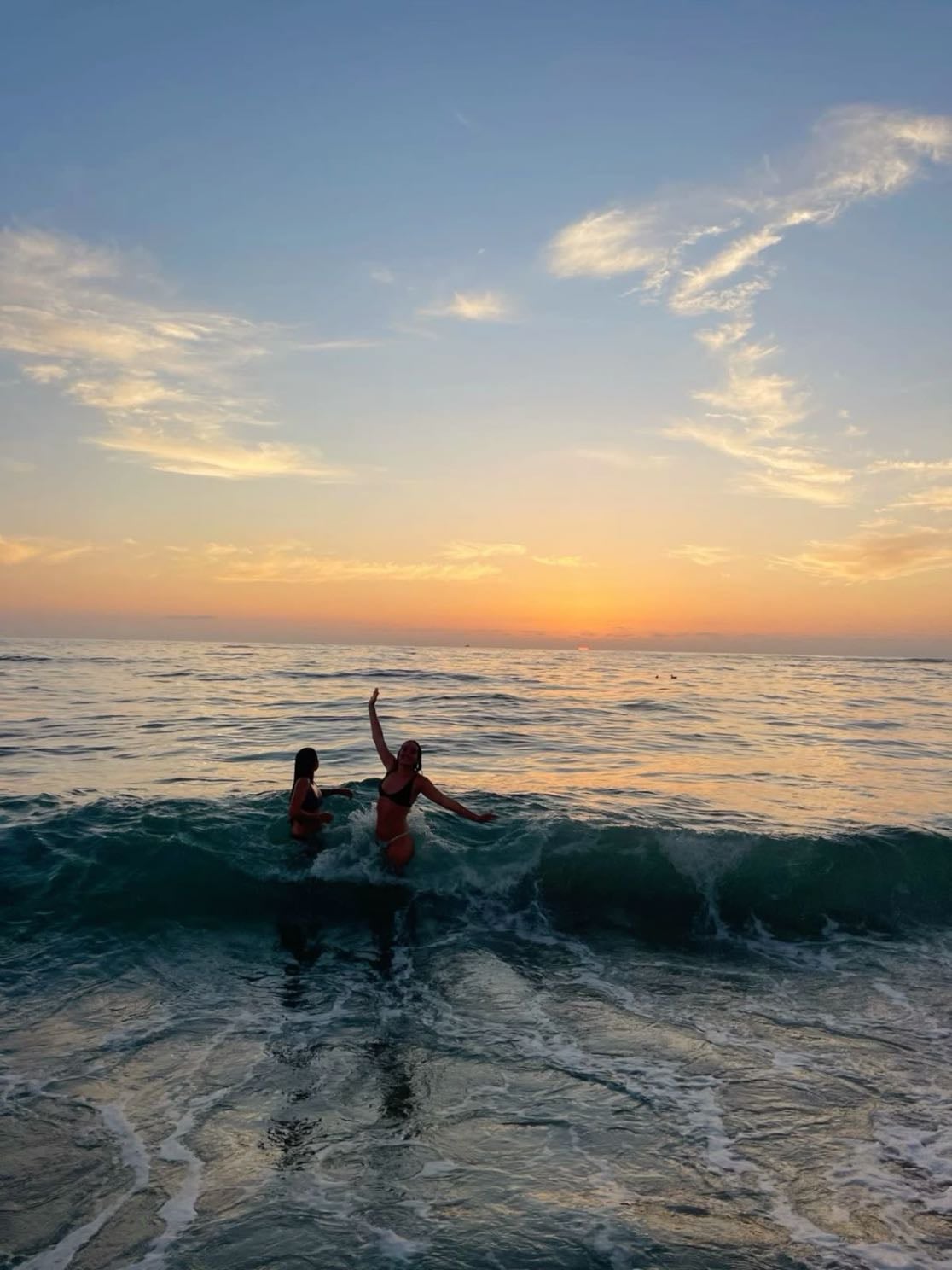 Sunset swim