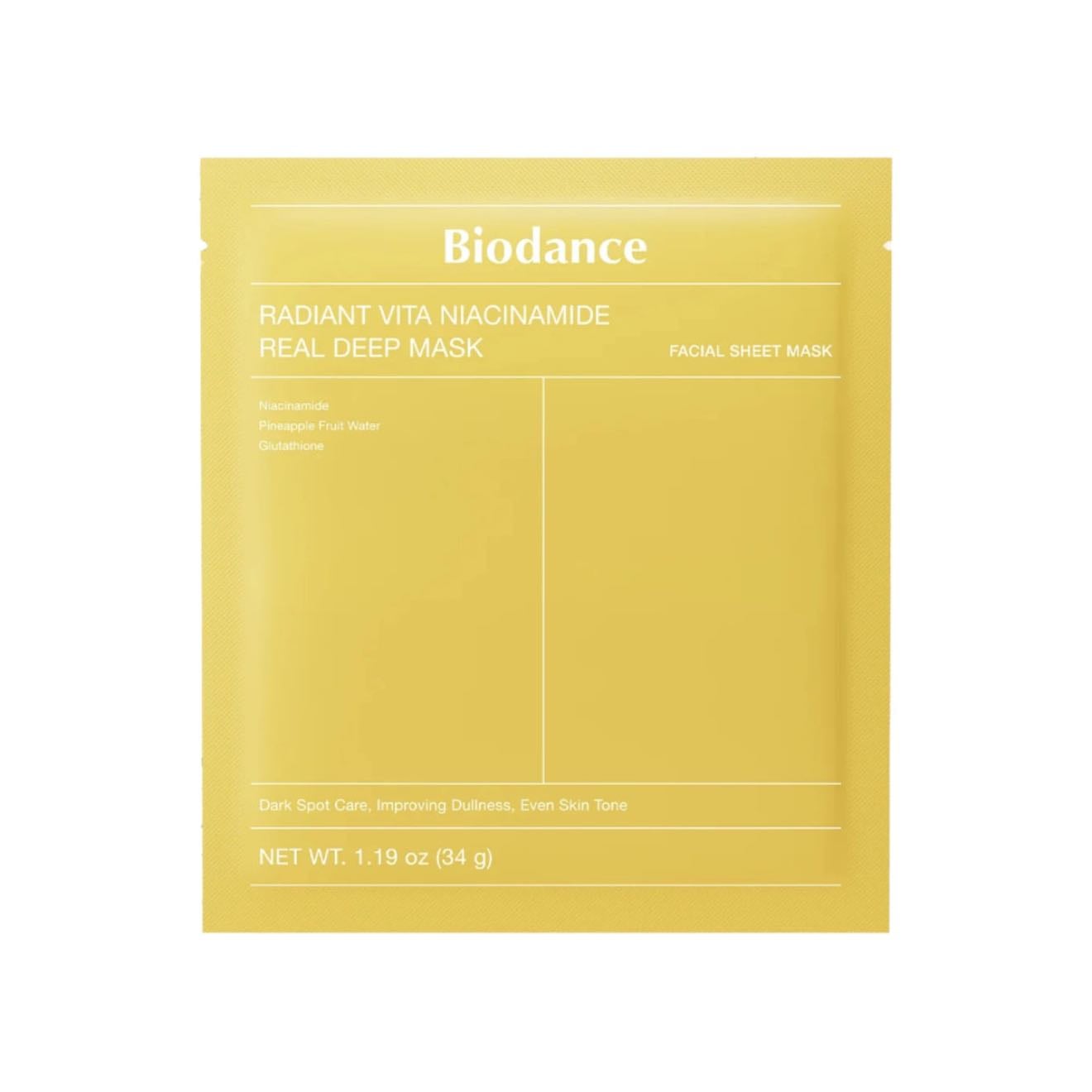 Radiant Vita Niacinamide Real Deep Mask - Biodance