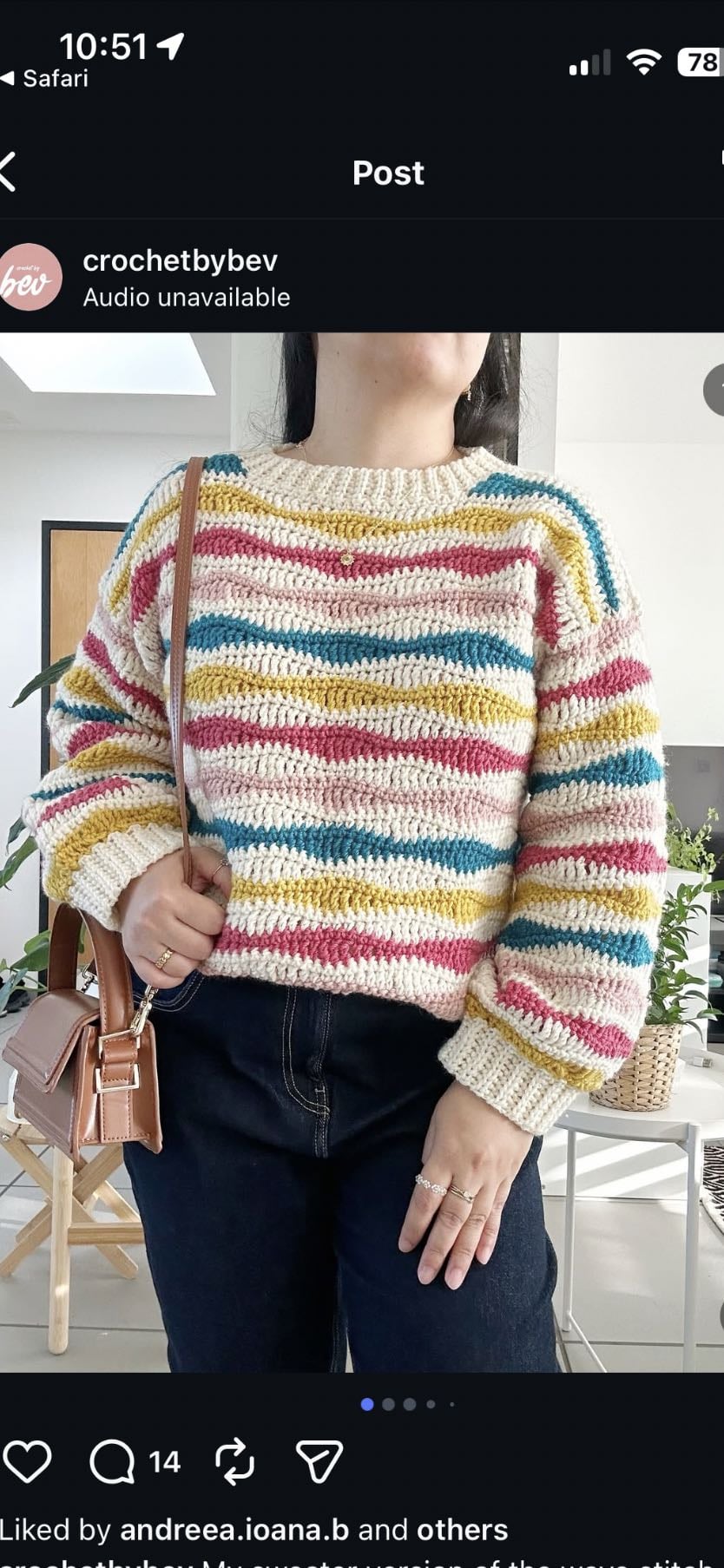 Wave Sweater by CROCHET BY BEV