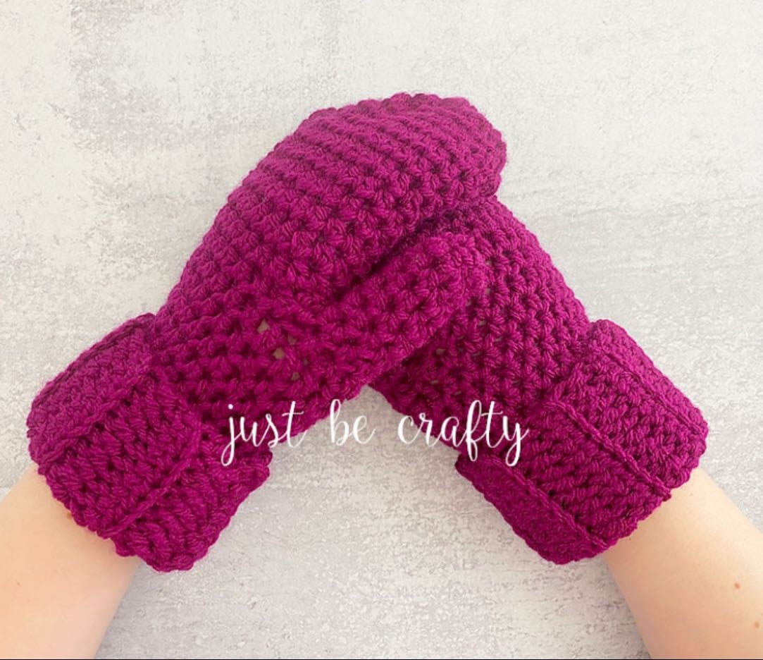 Boysenberry Mittens by Just Be Crafty