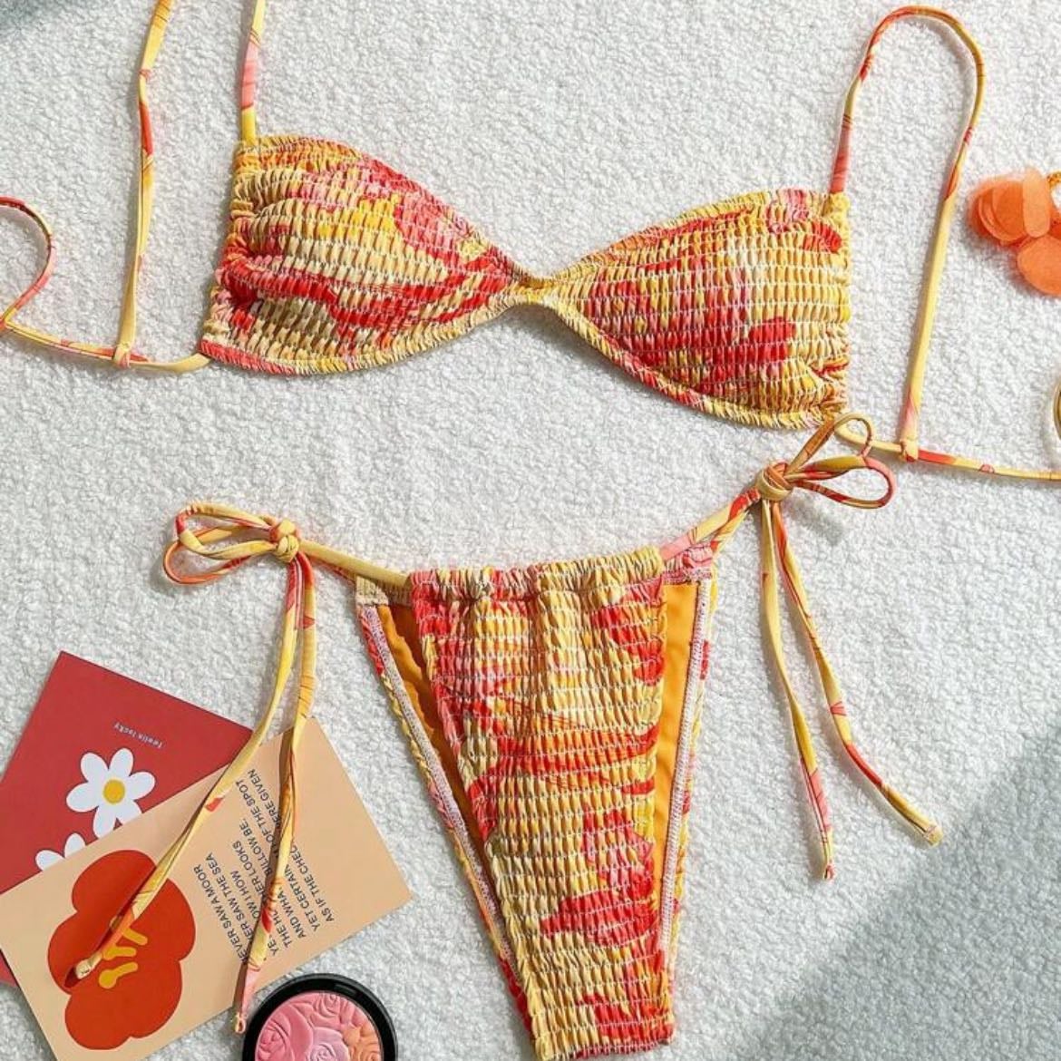 Orange Yellow Bikini 🍊