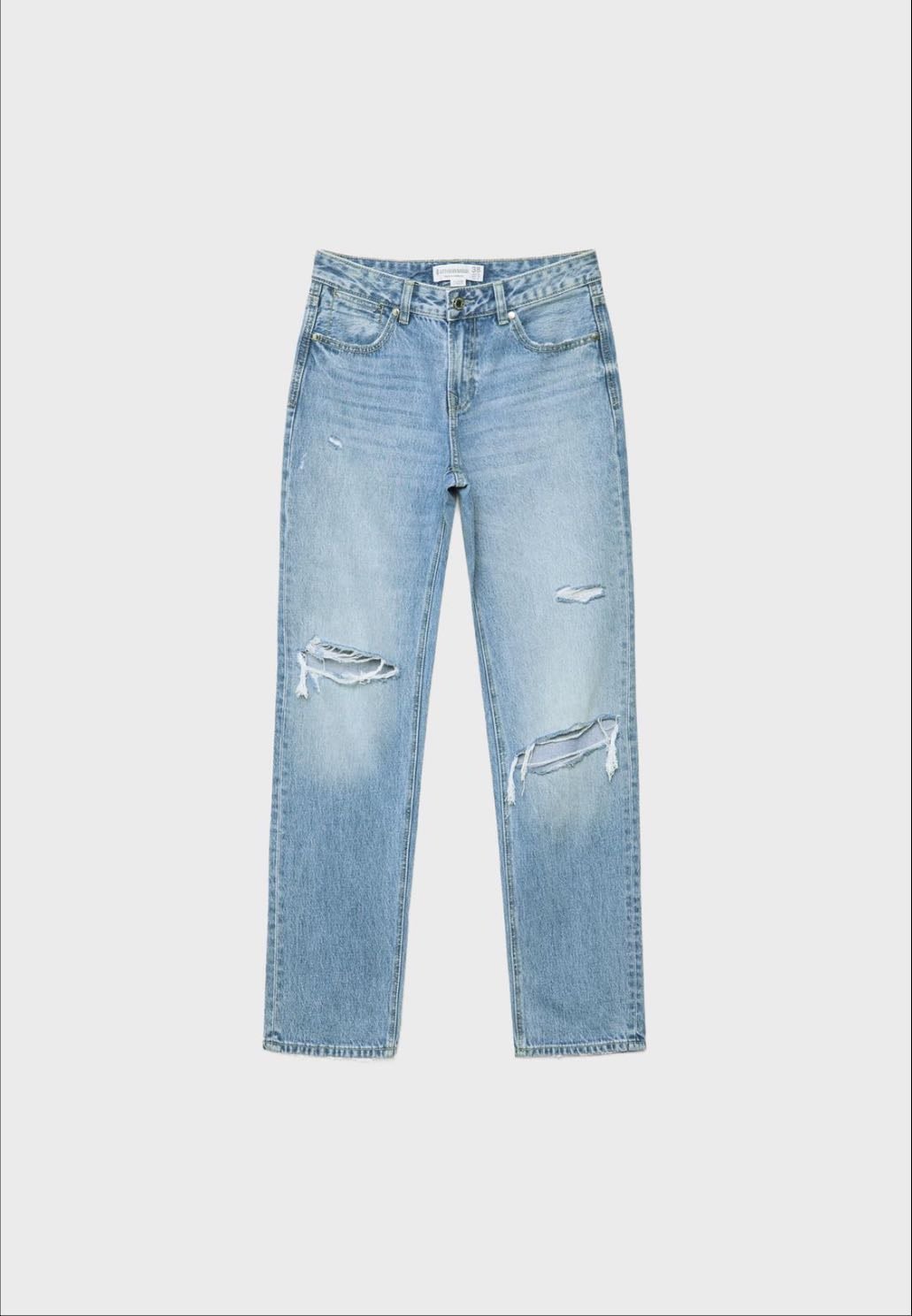 D03 JEANS STRAIGHT LOW - En azul clarito