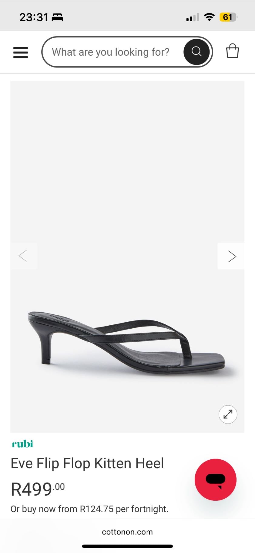 Kitten heel