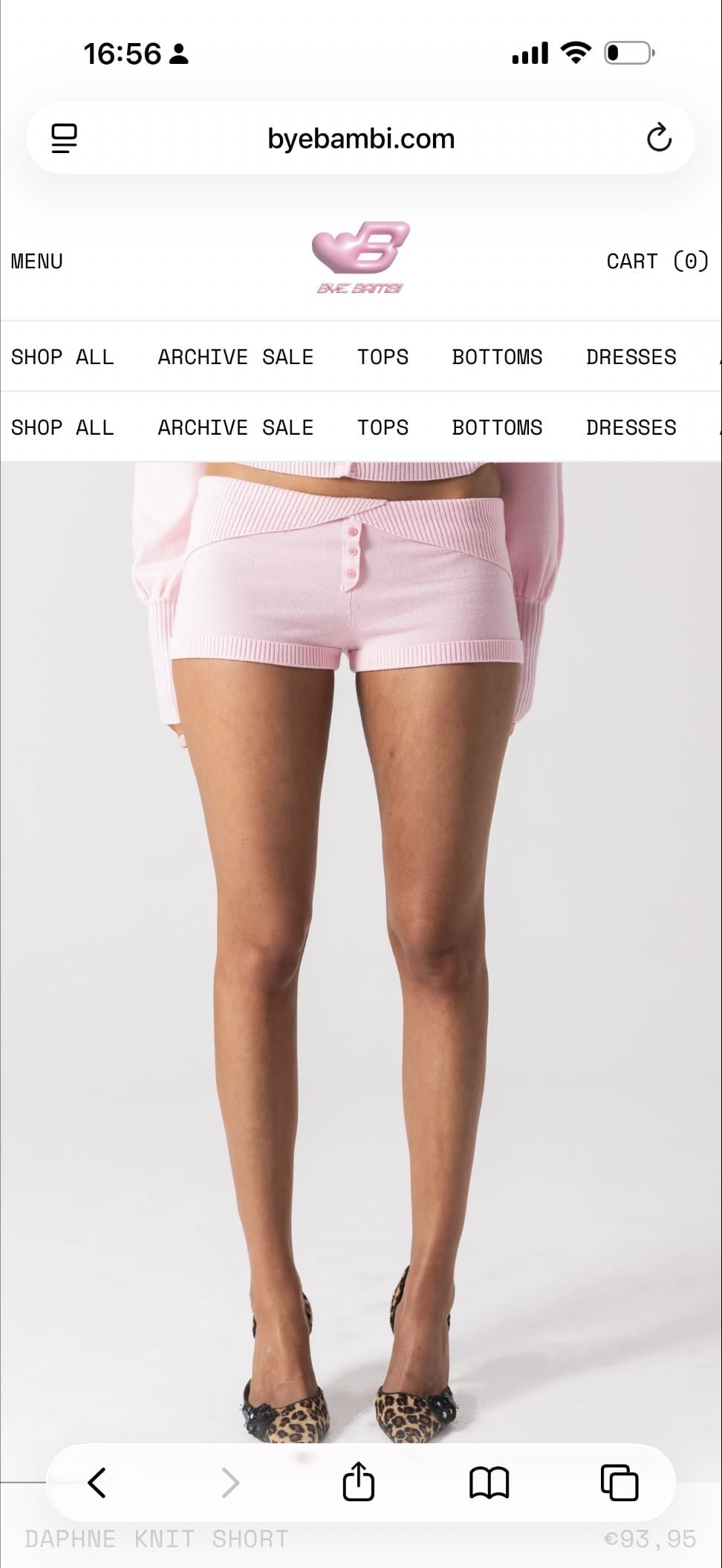 DAPHNE KNIT SHORT - SHORT REGULAR PRICE€93,95