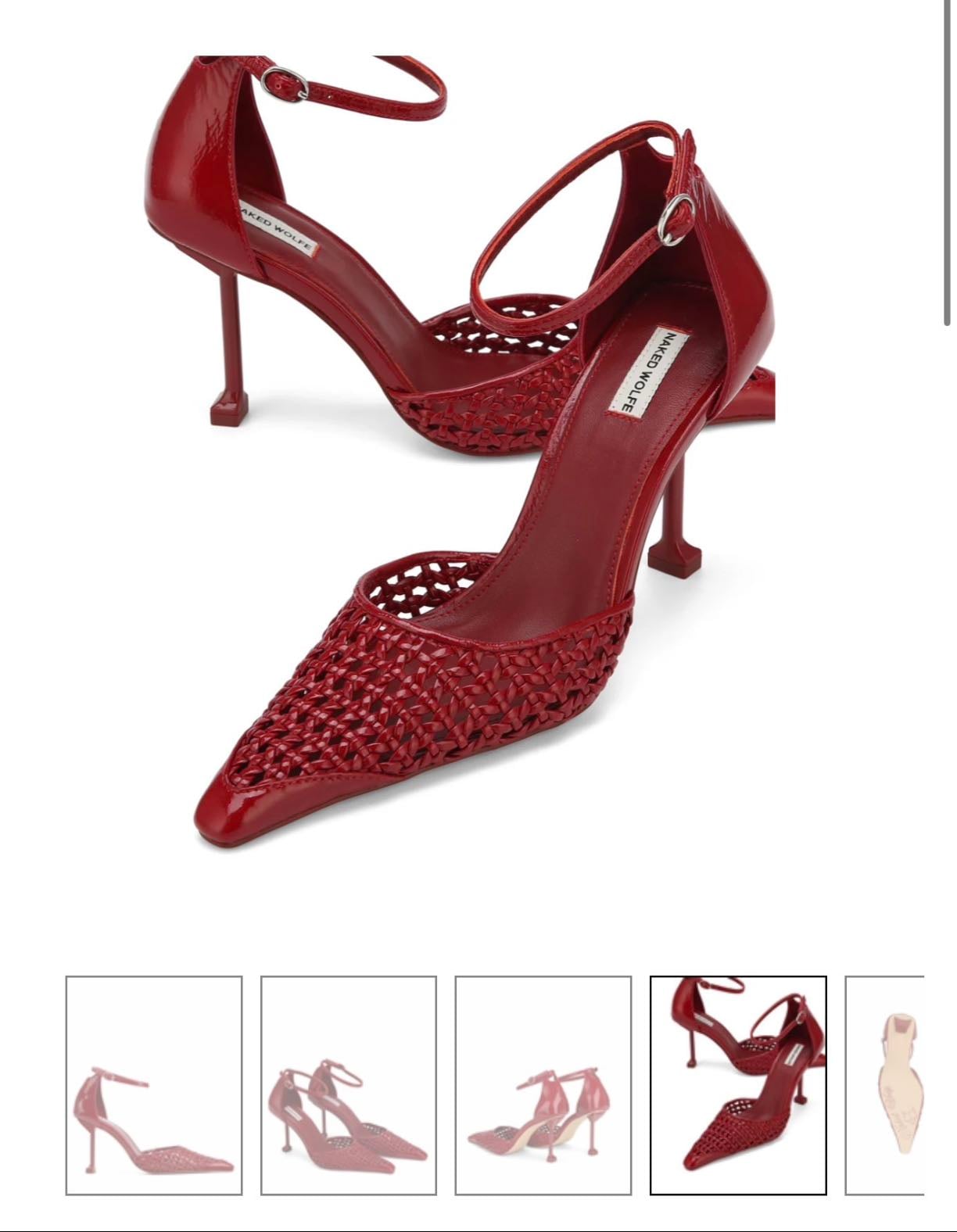 FABLE RED CRINKLE PATENT - €300,00