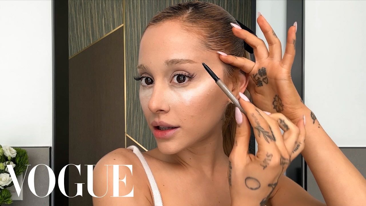 Ariana Grande’s Skin Care Routine & Guide to a ’60s Cat Eye | Beauty Secrets | Vogue - YouTube
