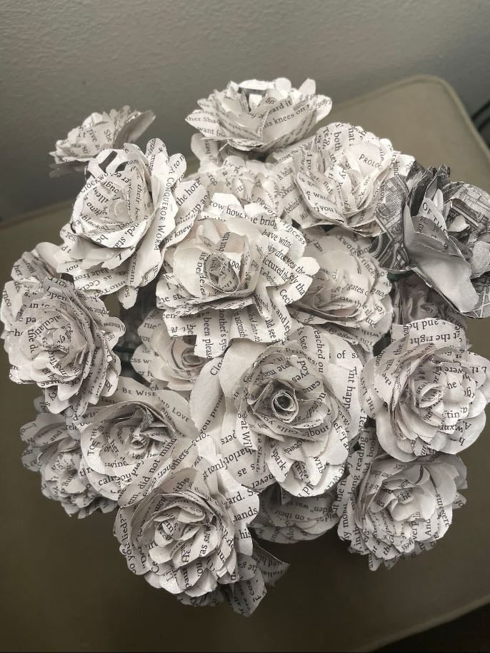 Paper bouquet - Last longer than a real one.