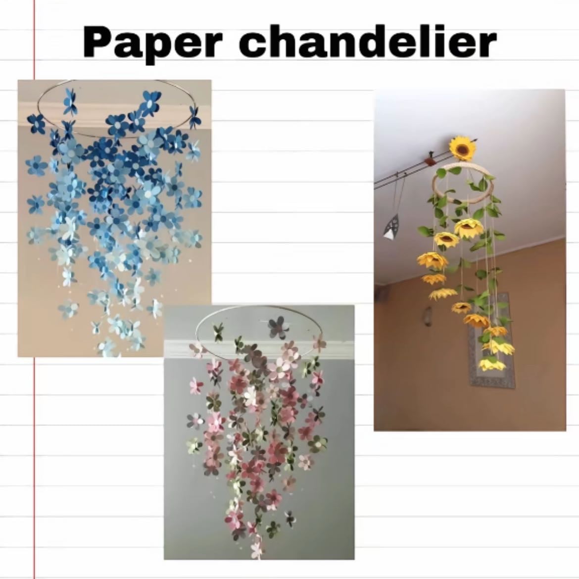 Paper chandelier