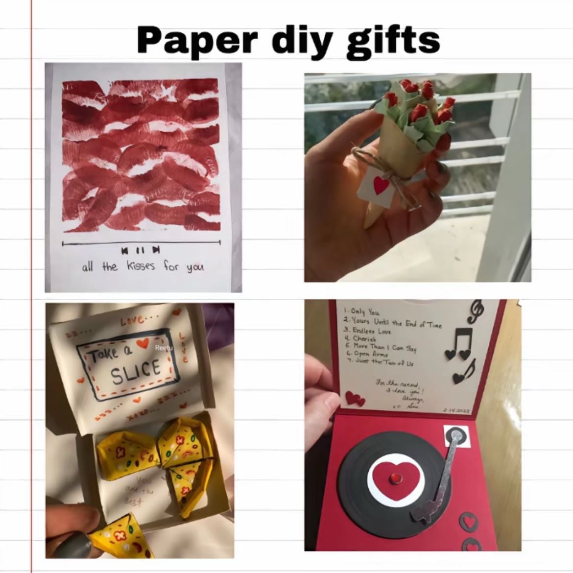 DIY paper gifts